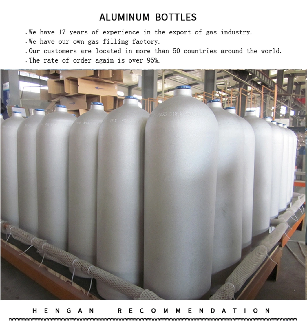 Aluminium CO2 Aluminum Cylinder for Fire Extinguisher with CE Approval