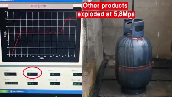 Bombola di gas GPL Bombola di gas industriale GPL vuota ricaricabile da 3 kg